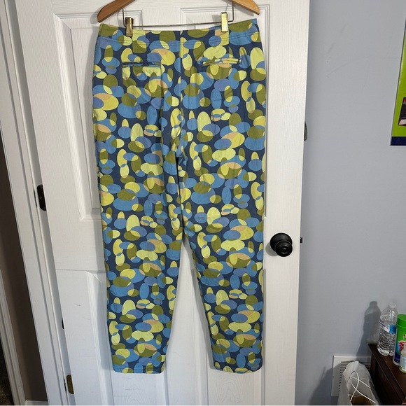 Talbots Stretch size 14 patterned pants, straight leg, cotton blend, fun - Picture 6 of 10